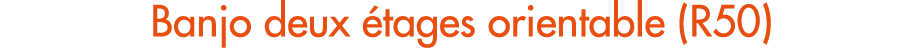 Banjo deux tages orientable (R50)