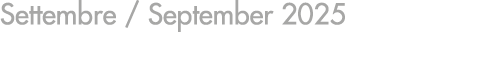 Settembre / September 2025